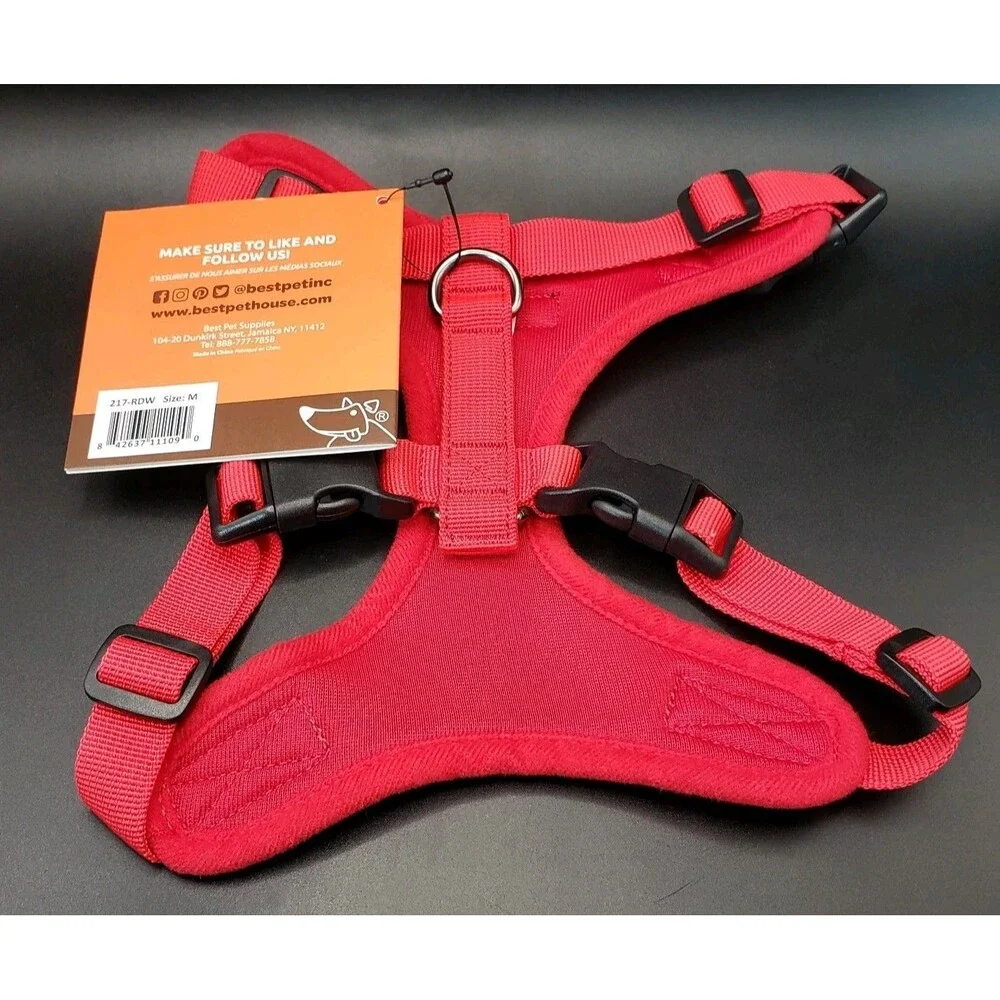 Voyager Step-in Lock Dog Harness - All Weather Mesh Size Medium Brand New Red!!!
